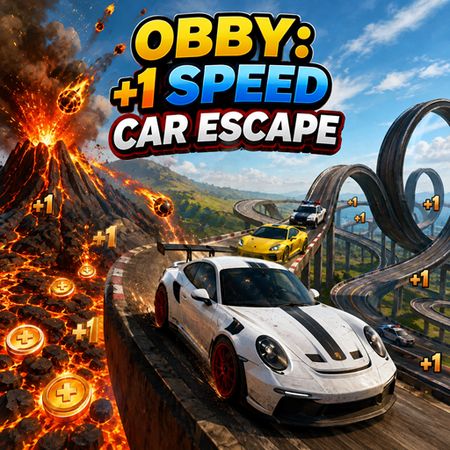 Play Obby: +1 Speed Car Escape